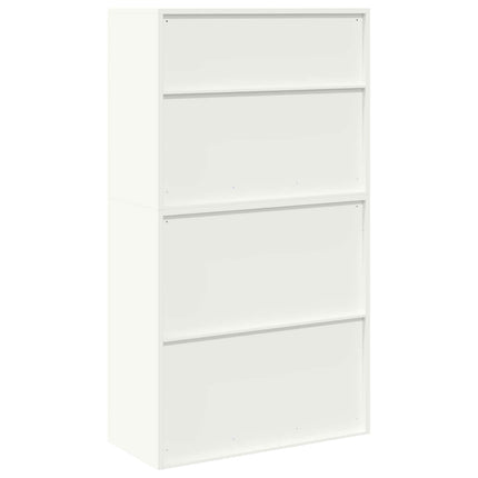 Opbevaringsskab 2 stk. Hvid 90 x 40 x 160 cm Stål Låses