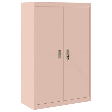 Opbevaringsskab 2 stk. Lyserød 90 x 40 x 210 cm Stål Låses