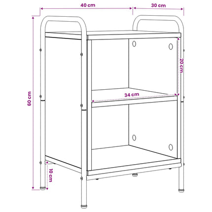 Natskab 2 stk. Gammelt træ 40 x 30 x 60 cm Konstrueret træ