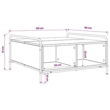 Sofabord Gammelt træ 50 x 49 x 41 cm Konstrueret træ