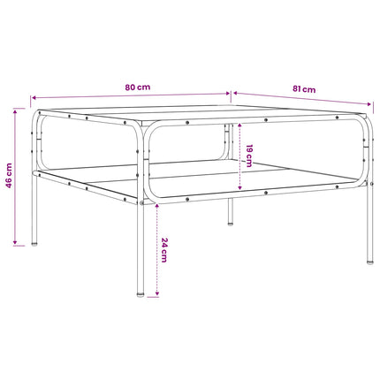 Sidebord Artisan-eg 100 x 50 x 46 cm Konstrueret træ
