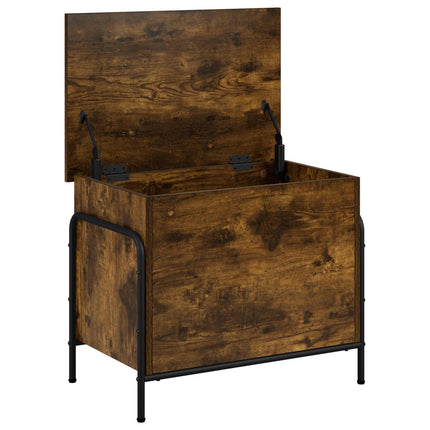 Opbevaringskasse Røget eg 80 x 40 x 49,5 cm Konstrueret træ