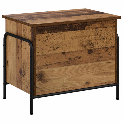 Opbevaringskasse Gammelt træ 80 x 40 x 49,5 cm Konstrueret træ