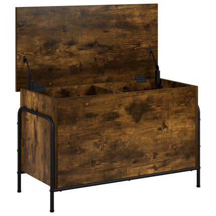Opbevaringskasse Røget eg 80 x 40 x 49,5 cm Konstrueret træ