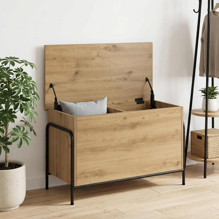 Opbevaringskasse Artisan-eg 80 x 40 x 49,5 cm Konstrueret træ