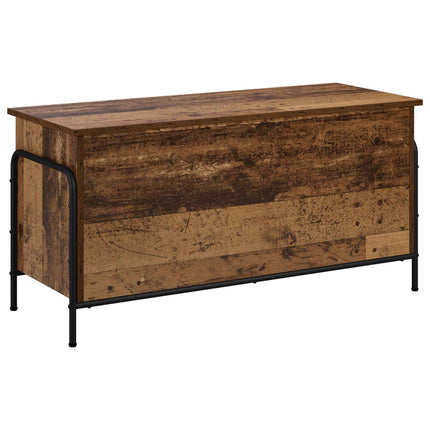 Opbevaringskasse Gammelt træ 80 x 40 x 49,5 cm Konstrueret træ