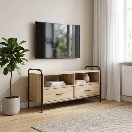 TV-skab 67,5 x 33 x 50 cm Sonoma-eg Konstrueret træ