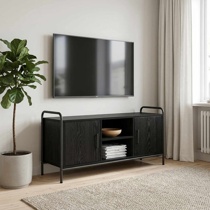 TV-skab 99 x 33 x 50 cm Sort eg Konstrueret træ