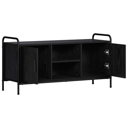 TV-skab 99 x 33 x 50 cm Sort eg Konstrueret træ