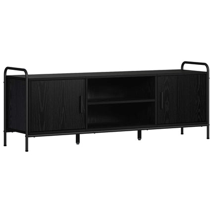 TV-skab 133 x 33 x 50 cm Sort eg Konstrueret træ