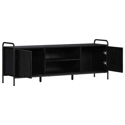 TV-skab 133 x 33 x 50 cm Sort eg Konstrueret træ