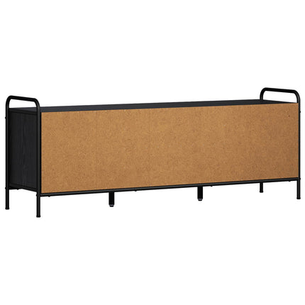TV-skab 133 x 33 x 50 cm Sort eg Konstrueret træ