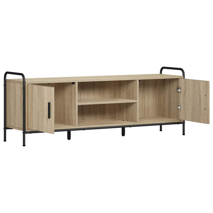 TV-skab 133 x 33 x 50 cm Sonoma-eg Konstrueret træ