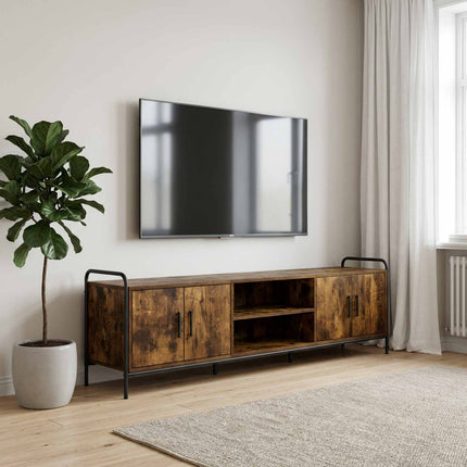 TV-skab 167,5 x 33 x 50 cm Røget eg Konstrueret træ