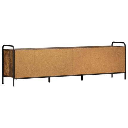 TV-skab 146 x 33 x 50 cm Røget eg Konstrueret træ