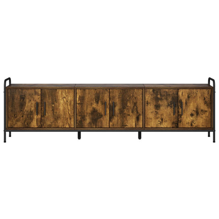 TV-skab 146 x 33 x 50 cm Røget eg Konstrueret træ