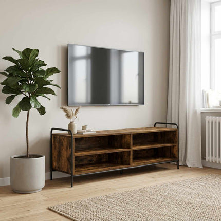 TV-skab 140 x 39,5 x 50 cm Røget eg Konstrueret træ