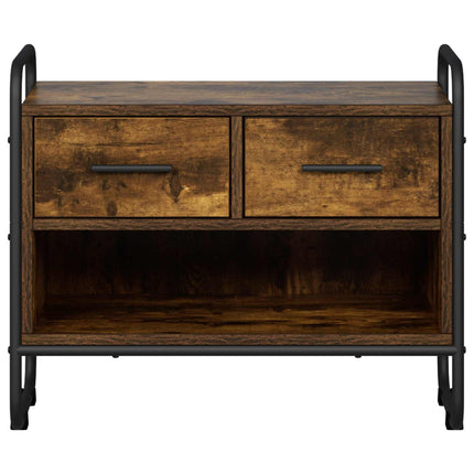 TV-skab 60 x 30 x 50 cm Røget eg Konstrueret træ