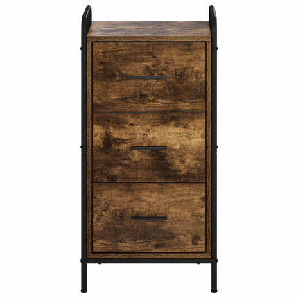 Sideboard Røget eg 97 x 33 x 81 cm Konstrueret træ