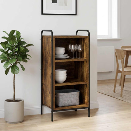 Sideboard Røget eg 97 x 33 x 81 cm Konstrueret træ