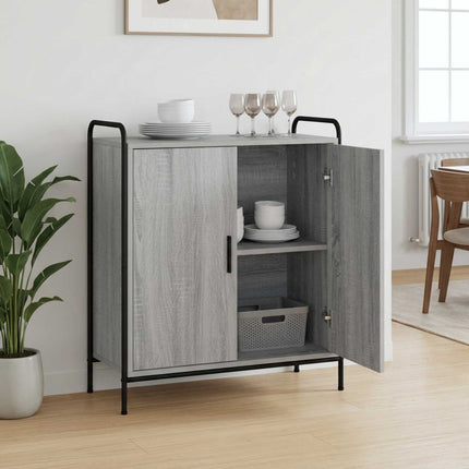 Sideboard Grå Sonoma 97 x 33 x 81 cm Konstrueret træ