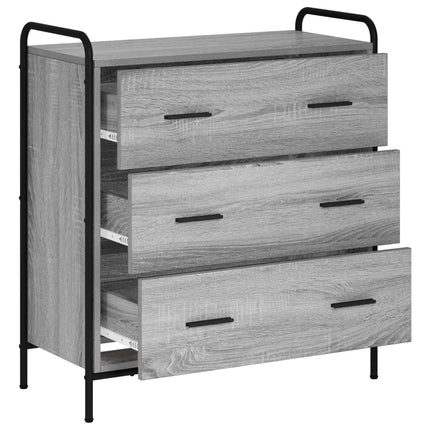 Sideboard Grå Sonoma 97 x 33 x 81 cm Konstrueret træ