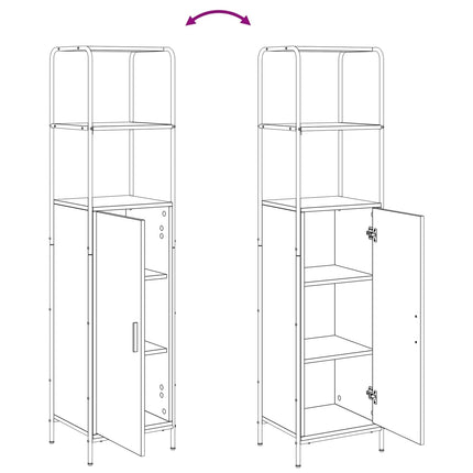 Highboard Artisan-eg 40 x 33 x 161 cm Konstrueret træ