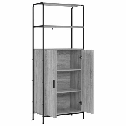 Highboard Grå Sonoma 40 x 33 x 161 cm Konstrueret træ