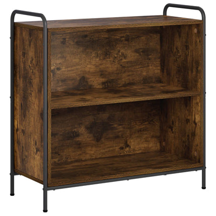 Bogskab 80 x 33 x 80 cm Konstrueret træ Røget eg