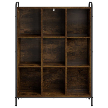 Bogskab 57 x 33 x 111 cm Konstrueret træ Røget eg