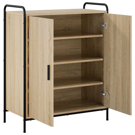 Sko skab 76 x 36,5 x 93 cm Konstrueret træ Sonoma-eg