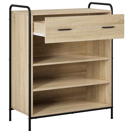 Sko skab 76 x 36,5 x 93 cm Konstrueret træ Sonoma-eg