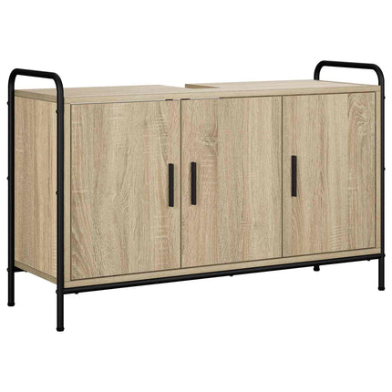 Badeværelsesskab Sonoma-eg 95 x 34 x 61 cm Konstrueret træ