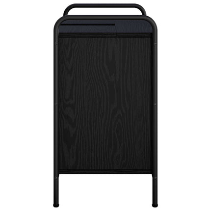 Badeværelsesskab Sort eg 65,5 x 34 x 61 cm Konstrueret træ