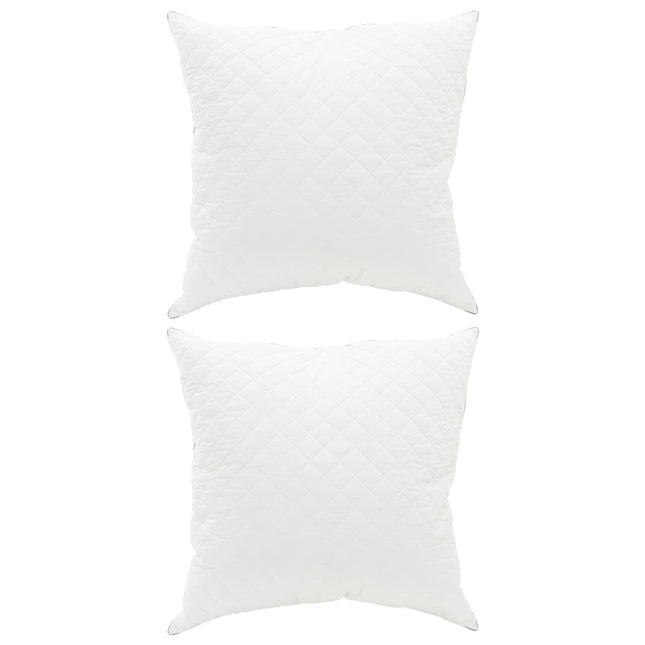 Hovedpude FULDA 2 stk. 80 x 80 cm 100% gåsefed og fjer Hvid