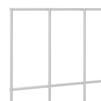 Havehegnspane 48 stk. 50 x 30 cm Galvaniseret stål Sølv