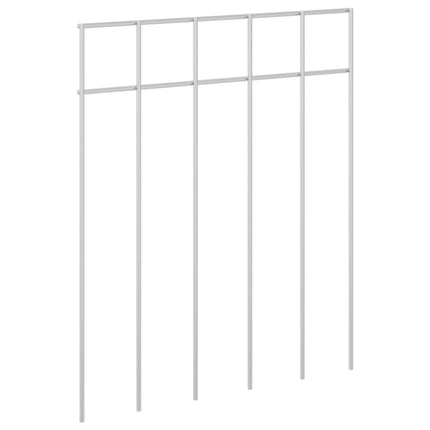 Havehegnspane 12 stk. 25 x 30 cm Galvaniseret stål Sølv