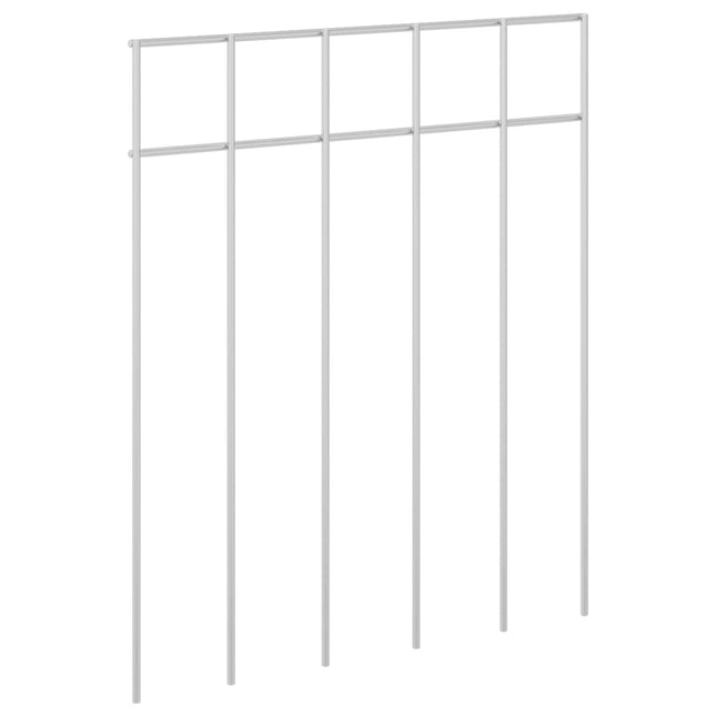 Havehegnspane 24 stk. 25 x 30 cm Galvaniseret stål Sølv
