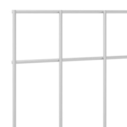 Havehegnspane 24 stk. 50 x 30 cm Galvaniseret stål Sølv