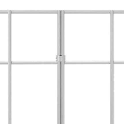 Havehegnspane 48 stk. 50 x 30 cm Galvaniseret stål Sølv