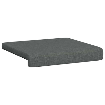 Bænkpude 2 stk. Stof Mørkegrå Dybde 35 cm