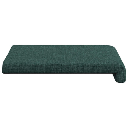 Bænkpude 2 stk. Stof Mørkegrøn Dybde 35 cm