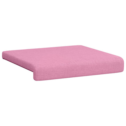 Bænkpude 2 stk. Stof Lyserød Dybde 35 cm