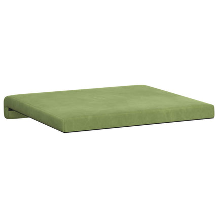 Bænkpude 2 stk. Fløjl Lys grøn Dybde 35 cm