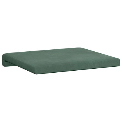 Bænkpude 2 stk. Fløjl Havgrøn Dybde 35 cm