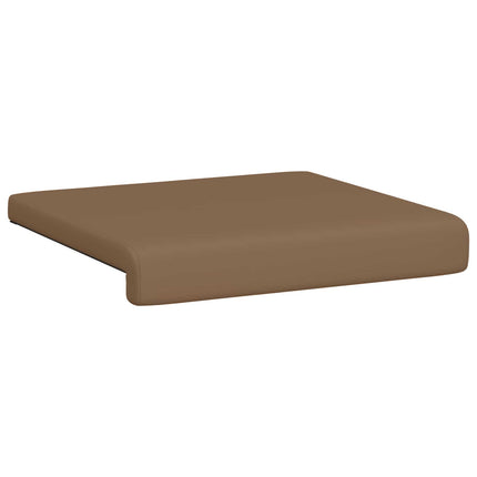Bænkpude 2 stk. Kunstlæder Cappuccino Dybde 35 cm