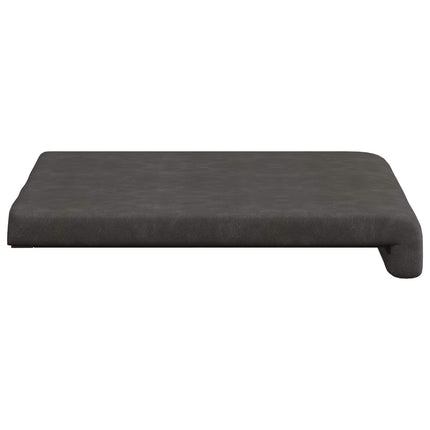Bænkpude 2 stk. Kunstlæder Sort Dybde 35 cm