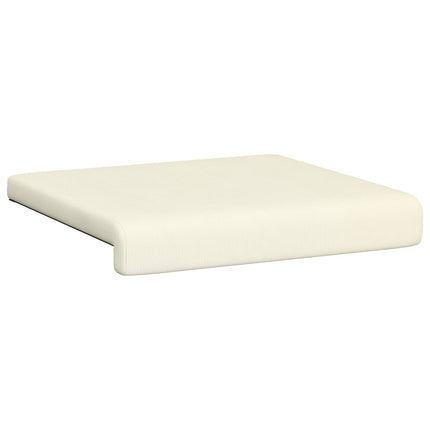 Bænkpude 2 stk. cordfløjl Cremefarvet Dybde 35 cm