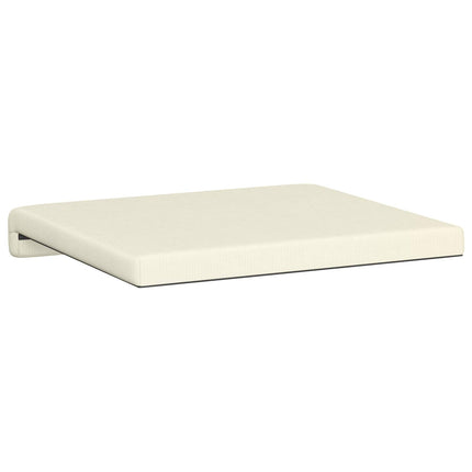 Bænkpude 2 stk. cordfløjl Cremefarvet Dybde 35 cm