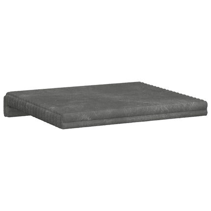 Bænkpude 2 stk. Plush Corduroy Lysegrå Dybde 35 cm